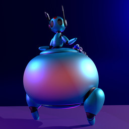 antennae_(anatomy) big_butt black_eyes blue_body butt clogged expansion female huge_butt hyper_pear inflation machine monobutt monobutt_expansion mouthless null plug simple_background solo mechadove rain_world videocult looks_to_the_moon_(rain_world) iterator_(rain_world) robot 3d_(artwork) blender_(artwork) blender_cycles_(artwork) digital_media_(artwork) hi_res