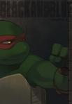 anthro comic cover english_text male ninja raphael_(tmnt) reptile scalie simple_background sneefee teenage_mutant_ninja_turtles text turtle warrior