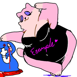 3_toes :3 anthro band-aid bandage big_breasts black_clothing black_leotard blood bodily_fluids breasts cleavage clothed clothing dipstick_tail eyelashes eyes_closed feet female fur gloves_(marking) heart_symbol leg_markings leotard markings navel_outline obese obese_female overweight overweight_female pink_body pink_fur purple_eyelids simple_background socks_(marking) solo tail tail_markings text text_on_clothing toes white_background wide_hips shamelesss tumblr example_cat domestic_cat felid feline felis mammal 1:1 2020 aliasing character_name digital_drawing_(artwork) digital_media_(artwork) english_text flat_colors microsoft_paint_(artwork)