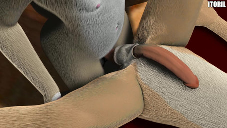 balls bed brown_body brown_fur duo erection eyewear fur furniture genitals glasses humanoid_genitalia humanoid_penis lying male male/male on_back penis sex table_lotus_position conditional_dnp itoril hare lagomorph leporid mammal rabbit 16:9 3d_(artwork) 3d_animation animated digital_media_(artwork) hi_res no_sound short_playtime webm widescreen