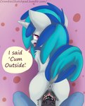 2013 abstract_background all_fours animal_genitalia anthrofied anus big_ears black_penis blue_fur blue_hair crombiettw cum cum_in_pussy cum_inside dialog doggystyle duo english_text equine faceless_male female first_person_view friendship_is_magic from_behind fur hair horn horse horsecock looking_at_viewer looking_back male male_pov mammal my_little_pony open_mouth penetration penis pony puffy_anus purple_eyes pussy raised_tail sex straight text tongue tongue_out two_tone_hair unicorn unwanted_cumshot vaginal vaginal_penetration vinyl_scratch_(mlp) white_fur
Rating: Explicit
Score: 32
User: Gilda_The_Gryphon
Date: June 02, 2013