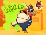 absurd_res anthro avian bent_over big_butt bird bodily_fluids butt clothing digitigrade drooling fart fart_fetish feral galliform hi_res huge_butt leaning leaning_forward looking_back miitopia nervous phasianid ruben_sling saliva solo thick_thighs torn_clothing transformation turkey twerkey wide_hips