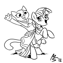 anthro breasts duo eye_contact female feral fur hair horn looking_at_another riding simple_background straddling tail white_background megasweet bethesda_game_studios friendship_is_magic hasbro microsoft my_little_pony mythology oblivion prequel_adventure the_elder_scrolls katia_managan twilight_sparkle_(mlp) equid equine felid khajiit mammal mythological_creature mythological_equine unicorn 1:1 black_and_white crossover monochrome