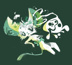 ambiguous_gender anthro cheek_tuft facial_tuft fur green_background green_tail simple_background solo tail tuft white_body white_fur naircat transformice mammal mouse murid murine rodent 2014 digital_media_(artwork) digital_painting_(artwork) green_theme painting_(artwork)