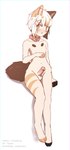 anime_style anthro collar collar_only ear_piercing femboy genitals hair male nude penis piercing short_hair short_tail solo tail wide_hips yukidrimurr domestic_cat felid feline felis mammal hi_res