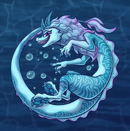 bubble claws female feral horn long_tail looking_at_viewer open_mouth paws sharp_teeth solo tail teeth underwater water stirren disney mythology raya_and_the_last_dragon sisu_(ratld) aquatic aquatic_dragon dragon eastern_dragon mythological_creature mythological_scalie scalie hi_res