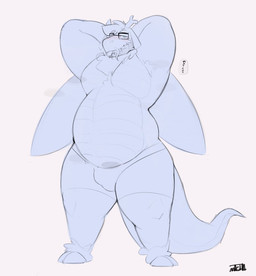 anthro antlers armpit_fetish armpit_hair belly body_hair bulge clothing eyewear facial_hair glasses horn looking_at_viewer male moobs musk musky_armpit overweight overweight_male solo speedo swimwear thick_thighs wings chromawolf mythology zero_(zerothedragon) arthropod dragon eastern_dragon hybrid insect lepidopteran moth mythological_creature mythological_scalie scalie hi_res sketch