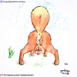 animal_genitalia animal_vulva anus bbutt butt canine_genitalia canine_vulva duo female feral fur genitals grass pink_vulva plant presenting presenting_hindquarters presenting_vulva raised_tail red_body red_fur spread_legs spreading tail vulva yordraw jungledyret_hugo rita_(jungledyret) canid canine fox mammal red_fox true_fox 1:1 hi_res traditional_media_(artwork)