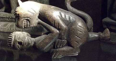 bestiality duo female female_on_feral feral human_on_feral interspecies male male/female male_on_human real sculpture sex statue tail teeth unknown_artist felid human mammal ancient_art formal_art grandfathered_content source_request