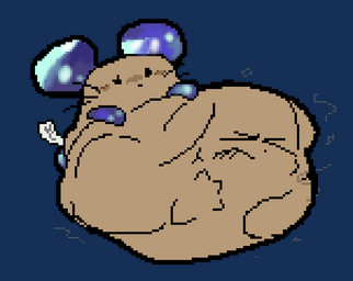 >_< abdominal_bulge ambiguous_gender ambiguous_pred belly big_belly biped black_eyes black_nose blue_arms blue_ears blush blush_lines brown_belly brown_body brown_face cheek_blush clenched_eyes dot_nose empty_eyes eyes_closed face_imprint fully_inside hand_on_belly hand_on_own_belly hand_outline huge_belly hyper hyper_belly imprint monotone_belly monotone_face motion_lines mouthless nose_blush object_pred plushie plushie_tag reference_image_at_source rumbling_stomach short short_arms short_legs simple_background size_difference smaller_pred soft_vore solo standing transparent_background unseen_prey vore whiskers meatcanister daniel_(meatcanister) animate_inanimate living_plushie mammal mouse murid murine rodent 2026 alpha_channel digital_media_(artwork) english_description full-length_portrait pixel_(artwork) portrait
