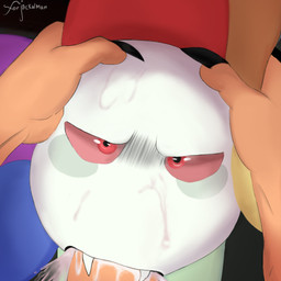 angry anthro black_body blush bodily_fluids corner cum cum_in_mouth cum_inside cumshot cumshot_in_mouth duo ejaculation embarrassed enjoyed_blowjob fellatio floating_eyebrows flower forced fur genital_fluids hair lmao looking_at_viewer male male/male muscular nails oral orange_body orange_fur orange_hair penile plant rape red_eyes refusing sex so_real ted_d teeth text tongue tongue_out tongue_out_fellatio white_body arthur_walton_(artist) blushcrunch_studio dandy's_world pixiv roblox thundercats dandy_(dandy's_world) jackalman t.dandy_(dandy's_world) twisted_dandy canid canine canis humanoid jackal mammal monster crossover