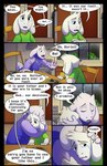 absolutedream absurd_res asriel_dreemurr bodily_fluids boss_monster_(undertale) bovid caprine clothed clothing comforting comic crying delta_rune_(emblem) dialogue duo embrace english_text fully_clothed fur hi_res horn hug inside long_ears mammal pawpads speech_bubble symbol tears text toriel undertale undertale_(series) white_body white_fur