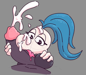 anthro balls duo ejeculation fellatio_pov female genitals holding_penis humanoid_genitalia humanoid_penis licking male male/female mostly_offscreen_character oral penile penis penis_lick sex tongue ikakins dr_seuss the_cat_in_the_hat thing_5 unknown_species