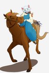 ambiguous_gender anthro anthrofied bridle female feral group mount reins rider riding riding_on_back saddle simple_background size_difference walas21 chip_'n_dale_rescue_rangers disney the_aristocats chip_(disney) dale_(disney) duchess_(aristocats) frou-frou_(aristocats) domestic_cat felid feline felis mammal absurd_res hi_res