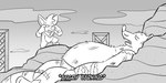 anthro belly detailed_background duo eyes_closed lying male outside overweight overweight_male text jnumbat17 breeze_in_the_clouds image_comics invincible_(image_comics) think_mark_think! breeze_(breeze_in_the_clouds) camo_(breeze_in_the_clouds) american_opossum canid canine canis domestic_dog herding_dog mammal marsupial pastoral_dog virginia_opossum welsh_corgi 2021 english_text hi_res meme monochrome