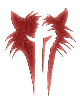 angry cheek_tuft facial_tuft fur hair head_tuft logo pointy_ears red_body red_ears red_face red_fur simple_background symbol tattoo textured tribal tuft white_background zero_pictured unknown_artist canid canine canis fox mammal digital_media_(artwork)