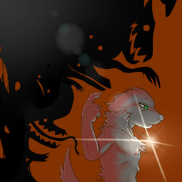 3_fingers 5_fingers anthro brown_body brown_fur claws creepy_face cross cross_necklace dripping empty_eyes fingers frown fur glistening green_eyes group half-closed_eyes inviting jewelry lens_flare long_tongue male narrowed_eyes necklace nude orange_background pink_nose sharp_teeth silhouette simple_background smile solo_focus standing tail teeth tongue tongue_out syynx canid canine canis demon domestic_dog mammal monster 1:1 2013