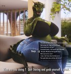 alcohol anthro beer beverage big_breasts bottomwear breasts clothing curvy_figure denim denim_bottomwear denim_clothing female furniture futura_condensed_(font) green_body green_scales holding_beverage holding_object jeans overweight overweight_anthro overweight_female pants scales sitting sofa solo text thick_thighs voluptuous coolmaster98 bethesda_game_studios corona_(beer) microsoft skyrim the_elder_scrolls deeja argonian scalie 3d_(artwork) absurd_res digital_media_(artwork) english_text hi_res