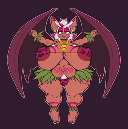 alternate_costume alternate_hairstyle anthro areola areola_slip big_breasts bikini breasts clothing ear_piercing ear_ring female huge_breasts looking_at_viewer mature_female micro_bikini navel navel_piercing nipple_outline nipples nipples_visible_through_clothing piercing pubes ring_piercing slightly_chubby slightly_chubby_female string_bikini swimwear thick_thighs tongue tongue_piercing two-piece_swimsuit wide_hips wings darksheep46 sega sonic_the_hedgehog_(series) rouge_the_bat bat mammal hi_res