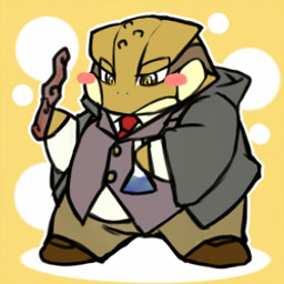 anthro belly blush bottomwear chibi clothing kemono necktie overweight overweight_anthro pants robe shirt solo topwear chiro_(artist) messiah_rundall amphibian frog 1:1 2012 low_res thumbnail