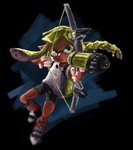 bow_(weapon) female holding_object holding_weapon pseudo_hair ranged_weapon solo tentacle_hair tentacles tristringer weapon teetaan breath_of_the_wild nintendo splatoon the_legend_of_zelda inkling_girl animal_humanoid cephalopod cephalopod_humanoid humanoid inkling marine marine_humanoid mollusk mollusk_humanoid absurd_res alpha_channel digital_media_(artwork) hi_res