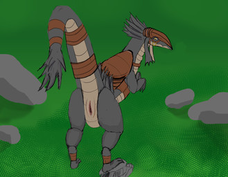 female feral land_dragon presenting saddle simple_background solo kuvik mythology patrasche_(re:zero) dragon mythological_creature mythological_scalie scalie hi_res