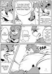 anthro balls big_balls canid canine canis comic dialogue digital_drawing_(artwork) digital_media_(artwork) duo english_text felid femboy genitals greyscale hi_res hoshi_(a_side) huge_balls hyper hyper_balls hyper_genitalia lion male male/male mammal monochrome muscular pantherine profanity raccoon_dog reagan700 slightly_chubby tanuki text wolf