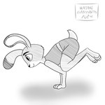 anthro athlete disney exercise female hatakeclarissarts hi_res inktober inktober_2024 judy_hopps lagomorph leporid mammal rabbit solo warmup yoga zootopia