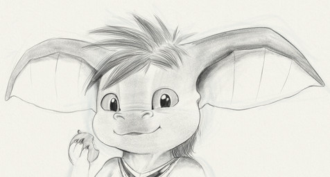 anthro apple big_ears eating food fruit hair jewelry looking_at_viewer male necklace plant smile solo tribaldragon asar