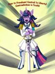 female feral fur hair horn melee_weapon multicolored_hair parody purple_body purple_fur purple_hair solo sword text two_tone_hair weapon solice friendship_is_magic hasbro kill_la_kill my_little_pony mythology studio_trigger satsuki_kiryuin twilight_sparkle_(mlp) equid equine mammal mythological_creature mythological_equine unicorn 3:4 english_text