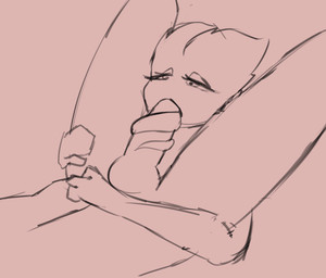 duo female female_penetrated low_contrast male male/female male_penetrating male_penetrating_female oral oral_penetration penetration penile penile_penetration penis_in_mouth sex tongue tongue_out vrtstx kristen_(vrtstx) animated animated_gif hi_res loop monochrome short_playtime unfinished