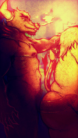 2_horns 3_tails abs anal anal_penetration anthro barazoku big_penis butt duo genitals gesture horn humanoid_genitalia humanoid_penis male male/male multi_tail muscular muscular_anthro muscular_male nude nude_anthro nude_male pecs penetration penis pubes sex slightly_chubby slightly_chubby_anthro slightly_chubby_male tail x-ray_view theanzelart nintendo pokemon animal_humanoid bovid bovine cattle generation_1_pokemon generation_9_pokemon humanoid mammal mammal_humanoid paldean_form paldean_tauros paldean_tauros_(blaze_breed) pokemon_(species) regional_form_(pokemon) tauros 9:16 hi_res