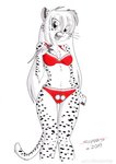 anthro bra breasts cheetah christmas christmas_clothing clothed clothing cosplay exposure_variation felid feline female hair holidays long_hair mammal panties solo tirashanks_(artist) underwear vanilla_(tirashanks)