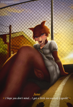 anthro big_butt bodily_fluids breasts butt clothed clothing curvy_figure dress exposed female genital_fluids genitals legs_up pose presenting public school school_uniform spread_legs spreading teasing text underwear uniform upskirt vaginal_fluids vulva fulconarts beastars juno_(beastars) canid canine canis mammal wolf absurd_res english_text hi_res pinup