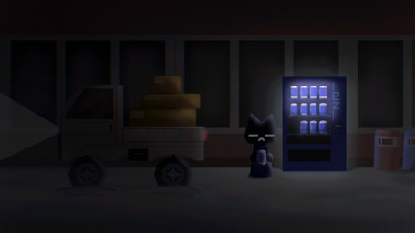 ambiguous_gender anthro beverage black_body black_ears black_fur box can container energy_drink eyes_closed fur holding_beverage holding_can holding_container holding_energy_drink holding_object kei_truck light_truck machine mini_truck outside snow solo standing trash_can truck vehicle vending_machine vo_able easy_delivery_co. domestic_cat felid feline felis mammal 16:9 2025 4k absurd_res digital_media_(artwork) hi_res widescreen