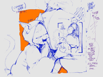anthro big_butt bodily_fluids bottomwear bubble_butt butt butt_focus butt_grab clothed clothing crouching dialogue duo fully_clothed hand_on_butt hoodie huge_butt looking_at_another looking_back looking_back_at_another male male/male muscular muscular_anthro muscular_male open_mouth pants saliva shirt standing tail text tongue tongue_out topwear neato5 epic_games fortnite meowdas nyanja_(fortnite) felid feline mammal english_text