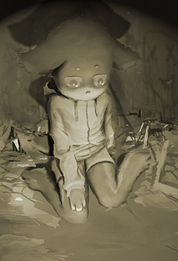 anthro biped bottomwear clothed clothed_anthro clothed_male clothing detailed_background front_view graffiti half-closed_eyes hoodie looking_down male male_anthro narrowed_eyes shorts sitting sitting_on_ground solo topwear wariza young young_anthro young_male 1537639 ambiguous_species mammal 2021 digital_media_(artwork) monochrome