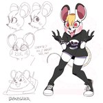 5_fingers anthro biped blonde_hair clothed clothing female fingers hair open_mouth open_smile smile solo tail text tongue tongue_out drawligator animal_crossing nintendo bella_(animal_crossing) mammal mouse murid murine rodent 1:1 absurd_res english_text hi_res