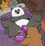 anal anthro anthro_on_anthro bodily_fluids bulge butt clothed clothing duo embarrassed front_view inside lying male male/male on_back oral partially_clothed rimming sex spread_legs spreading sweat text underwear sebboh cartoon_network we_bare_bears grizzly_(we_bare_bears) panda_(we_bare_bears) bear mammal english_text adopted_(lore) adoptive_brother_(lore) adoptive_brothers_(lore) adoptive_sibling_(lore) pseudo_incest_(lore)