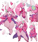 alternative_fashion anthro big_butt breasts butt clothing coat dwarfism female female_anthro hair hand_on_hip heart_symbol j-fashion kemono leotard long_coat pink_hair short_stack solo thick_thighs thong topwear underwear kaeritai07 chao_pyon_pyon lagomorph leporid mammal rabbit digital_drawing_(artwork) digital_media_(artwork) hi_res shaded