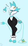 anthro blush blush_stickers boots clothing dialogue eyelashes female finger_wag footwear holding_object holding_whip machine shoes smile solo standing text thick_thighs whip wide_hips yellow_eyes mehdrawings deltarune undertale_(series) tasque_manager android domestic_cat felid feline felis humanoid mammal robot hi_res