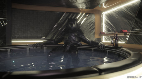 anthro balls bathing bedroom_eyes big_balls big_penis bodily_fluids dripping genital_fluids genitals half-erect leaking_precum looking_at_viewer male narrowed_eyes nude penis precum precum_drip seductive solo water guimontag mythology canid canine mammal mythological_canine mythological_creature werecanid werecanine werecreature werewolf 16:9 3d_(artwork) absurd_res digital_media_(artwork) hi_res widescreen