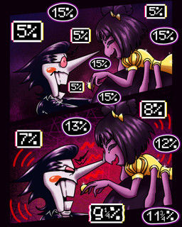 5_eyes 6_arms ambiguous_gender ambiguous_human angry annoyed anthro argument black_hair blush blush_stickers bow_ribbon carrying_another clothed clothing coin cute_fangs dialogue dress duo_focus eye_contact fangs female female_anthro group hair heterochromia long_nose looking_at_another male male_humanoid multi_arm multi_eye multi_limb narrowed_eyes on_head pigtails short_hair size_difference sparkles sparkling_clothing speech_bubble suit teeth text trio white_body coi-koi-pond deltarune undertale undertale_(series) kris_dreemurr muffet spamton_g._spamton arachnid arthropod human humanoid living_puppet mammal spider 2026 comic digital_drawing_(artwork) digital_media_(artwork) english_text hi_res