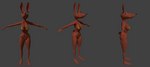 anthro bikini clothing female solo swimwear two-piece_swimsuit kwillex adeline_software little_big_adventure_(series) little_big_adventure_2 lagomorph leporid mammal rabbibunny rabbit 3d_(artwork) absurd_res digital_media_(artwork) hi_res