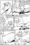 2022 annoyed anthro apode black_and_white clothed clothing comic dialogue digital_media_(artwork) draconcopode dragon ear_piercing english_text equid equine female flat_chested fondling genitals group gustav_(here_there_be_dragons) here_there_be_dragons horn horse jewelry karno larger_female legless long_tail male male/female mammal monochrome mythological_creature mythological_scalie mythology naga nude oracle_ruzuya partially_clothed piercing pussy reptile scalie serpentine simple_background size_difference smaller_male snake speech_bubble tail text zashy