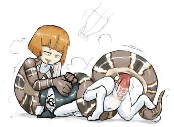 2_penises animal_genitalia animal_penis anthro apode cloacal_penis double_penetration double_vaginal duo female forced genitals hemipenes legless loli male male/female multi_genitalia multi_penis penetration penis rape serpentine sex shota split_form vaginal vaginal_penetration vulva young young_anthro young_on_young maximumpingas draconcopode lagomorph leporid mammal naga rabbit reptile scalie snake hi_res