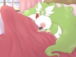 anthro arm_on_breasts bed bed_sheet bedding big_breasts big_butt big_penis black_hair breasts bulge butt crossgender detailed_bulge duo erection female fur furniture genital_outline genitals green_body green_hair hair hand_on_butt herm huge_breasts huge_butt huge_penis hyper hyper_breasts hyper_genitalia hyper_penis intersex larger_intersex long_hair macro morning_wood mouth_closed nipples nude open_mouth penis penis_outline pillow pink_nipples size_difference sleeping sleeping_nude sleeping_together smaller_female smile tan_body tan_fur waking_up white_body wide_hips window yawn suika-x nintendo pokemon orchid_(pelleelle) red_(pelleelle) gardevoir generation_2_pokemon generation_3_pokemon pokemon_(species) typhlosion absurd_res hi_res