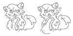 anthro female female_anthro fur hair looking_at_viewer pregnant simple_background solo standing conditional_dnp guzzlord420 averi_(fiddleafox) canid canine fox mammal red_fox true_fox 2:1 monochrome