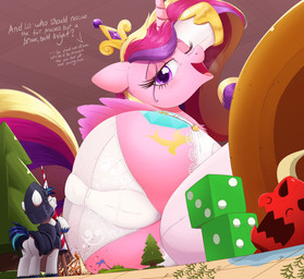 anus_outline armor butt camel_toe clothing crown d6 destruction dice duo extreme_size_difference eyelashes female feral gameboard grin headgear helmet horn inside knight micro one_eye_closed open_mouth panties princess roleplay royalty size_difference smile underwear warrior wings ncmares friendship_is_magic hasbro my_little_pony mythology princess_cadance_(mlp) shining_armor_(mlp) equid equine mammal mythological_creature mythological_equine unicorn winged_unicorn 2019 digital_media_(artwork) hi_res