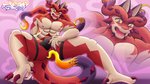 5_fingers abs anthro anus anus_only barazoku bulge claws clothing fingers jockstrap male muscular muscular_anthro muscular_male open_mouth pecs pink_background presenting presenting_anus simple_background solo spread_legs spreading tail tentacles underwear jinyeon lifewonders mythology tokyo_afterschool_summoners cthugha_(tas) dragon mythological_creature mythological_scalie scalie 16:9 2020 digital_media_(artwork) hi_res widescreen